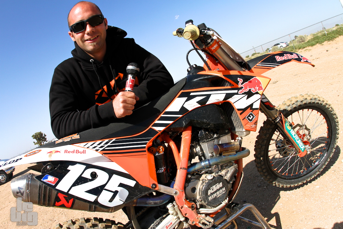 La KTM 250 SX-F outdoor de Marvin