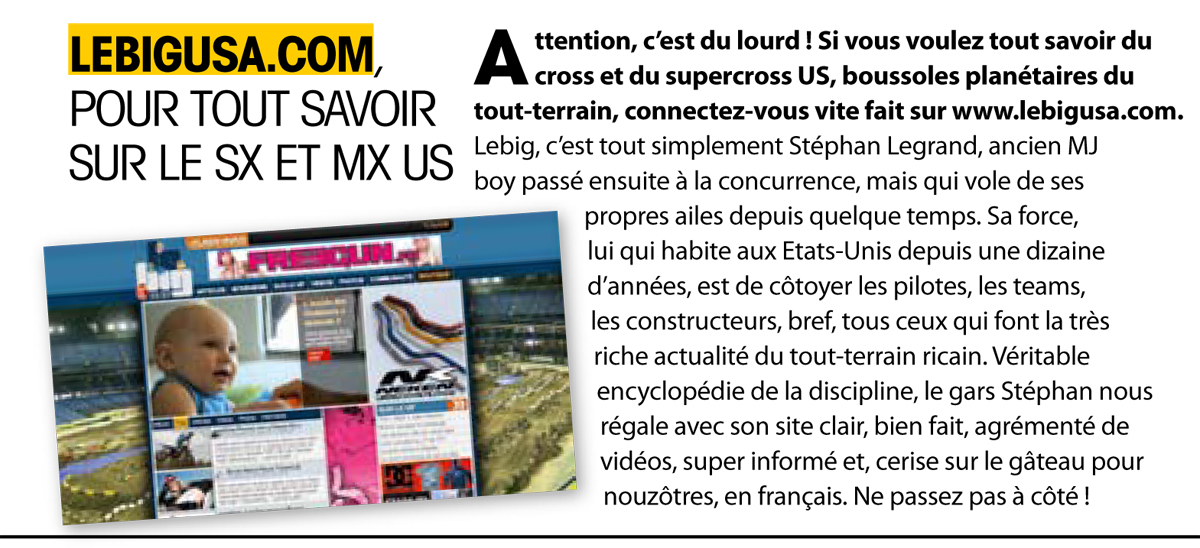 LeBigUSA.com dans Moto Journal