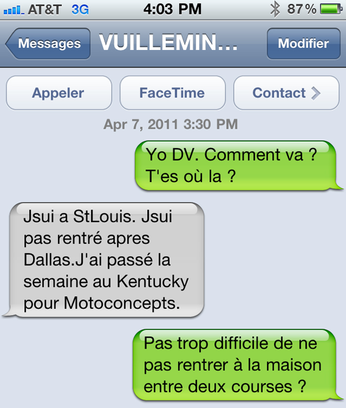 Mini ITW « SMS » DV