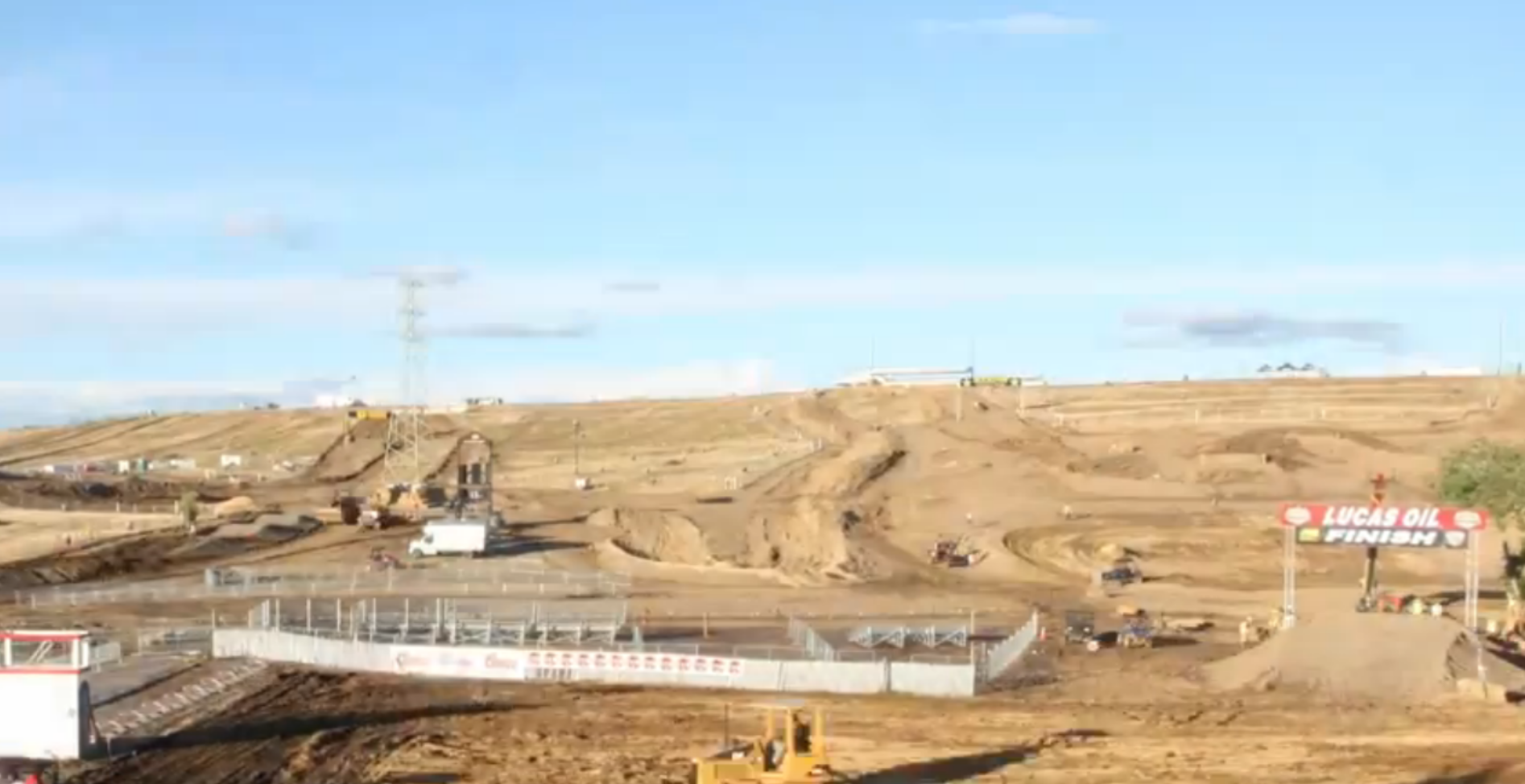 Préparation de la piste d'Hangtown
