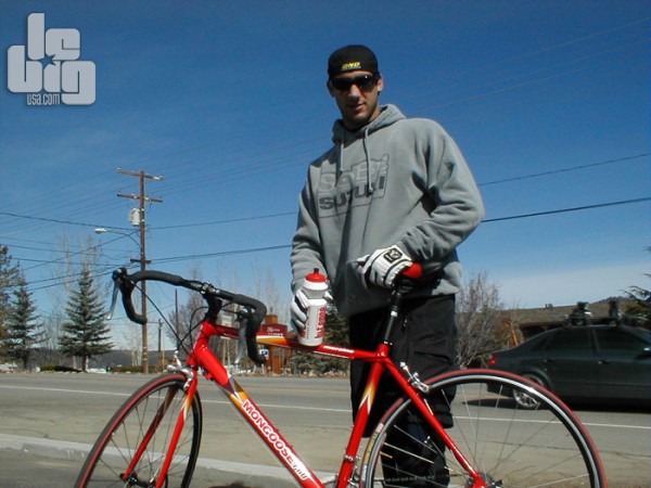 Seb' sur un vélo en 2002