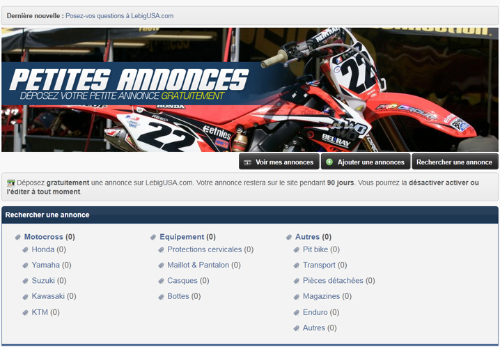 Les petites annonces sur LBU