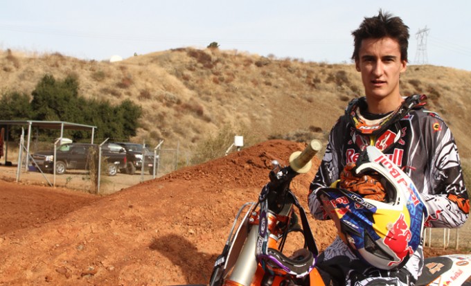Sur le terrain KTM avec Marvin