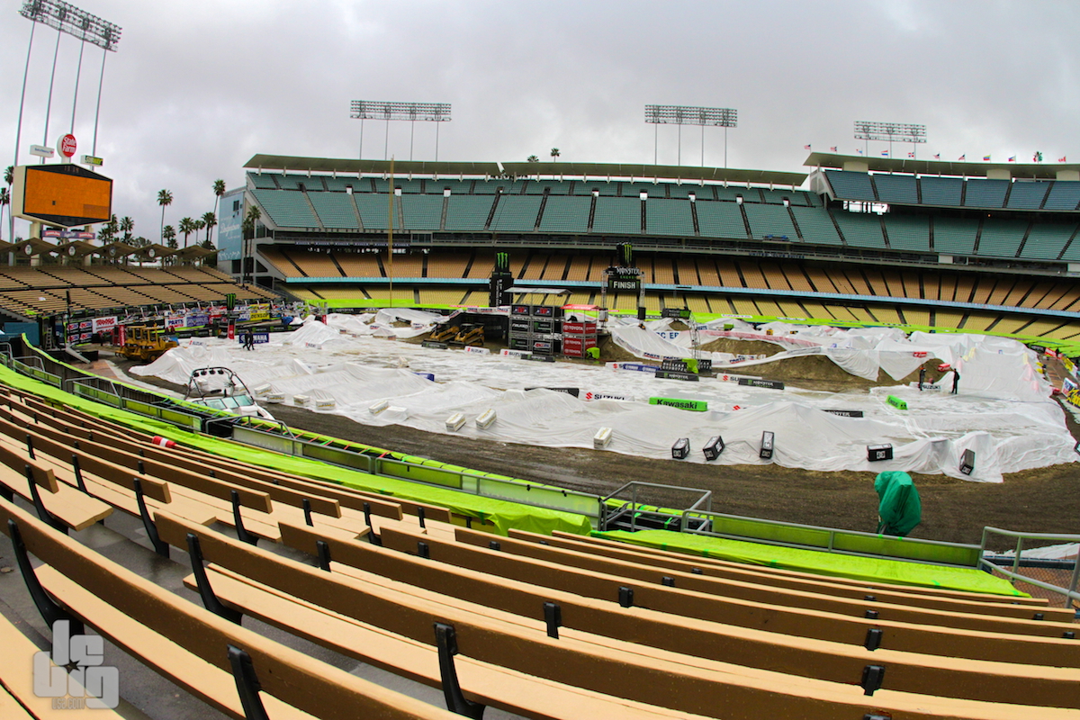 La pluie au SX de Los Angeles