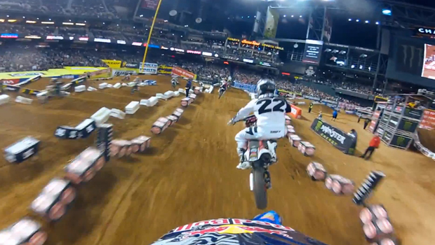 Au guidon avec James Stewart