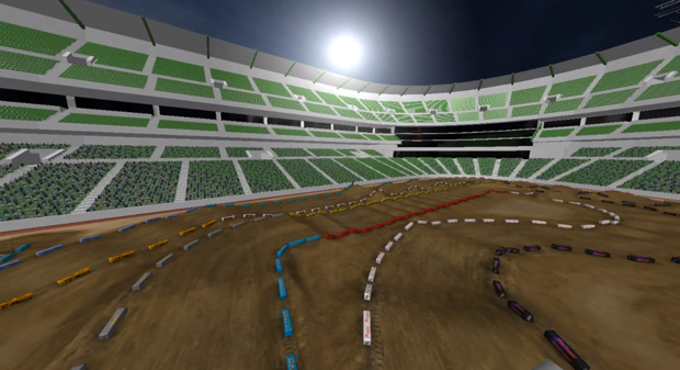 La piste virtuelle d'Anaheim 1