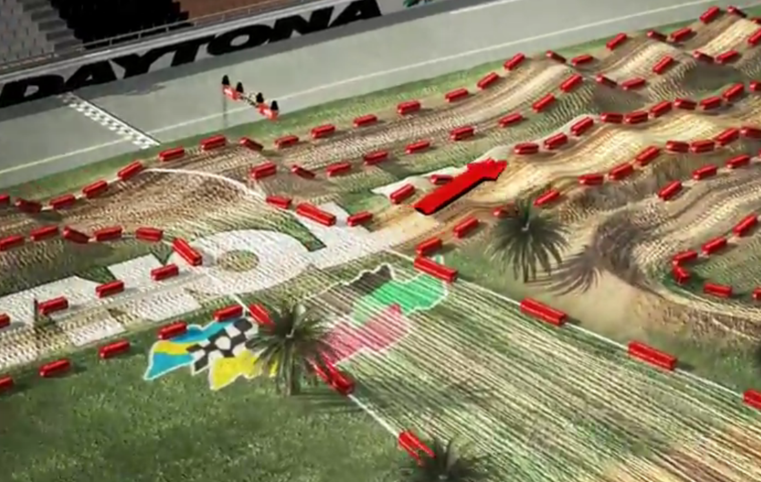 La piste de Daytona en 3D