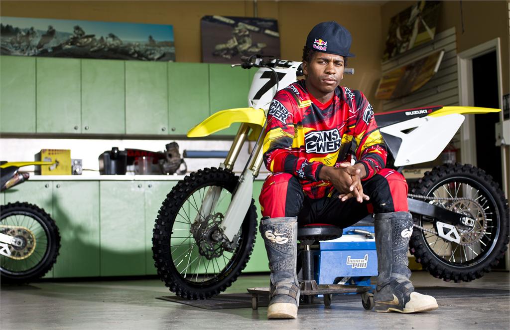 James Stewart sur la Suzuki n°7