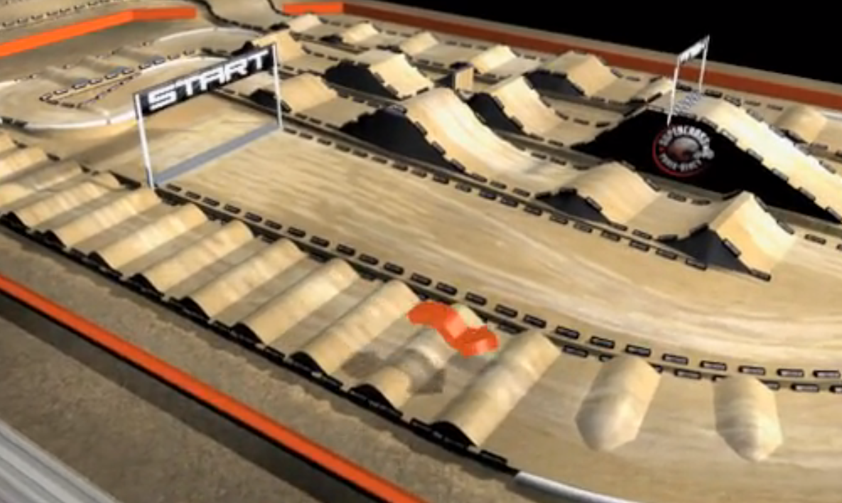 La piste de Paris-Bercy en 3D