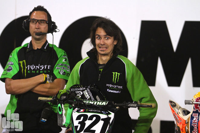 Fabien était officiel Kawasaki...