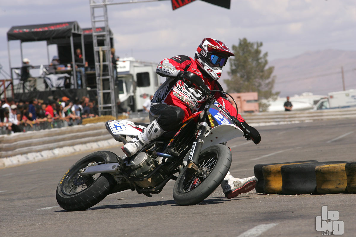 David Baffeleuf roulait Husqvarna...