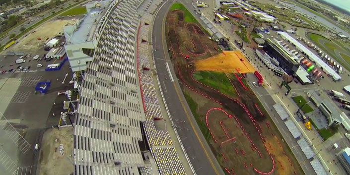 Au-dessus de Daytona...