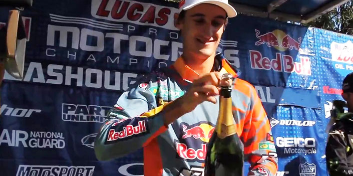 Sur le podium avec Marvin...