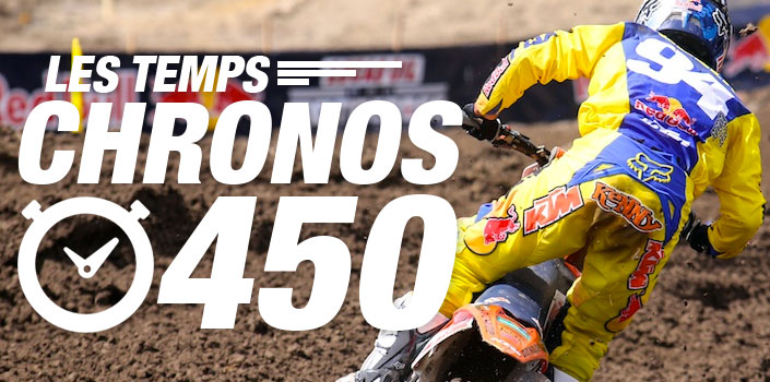 Mx Utah : les temps chronos 450F