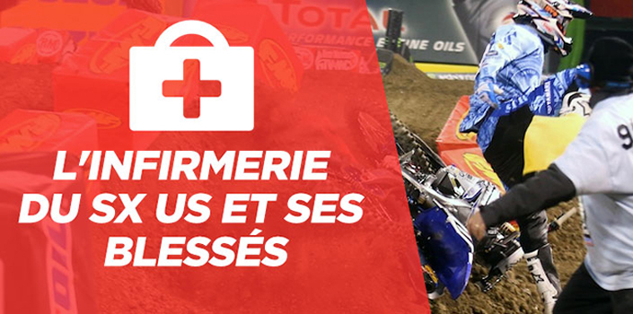 L'infirmerie du SX US et ses blessés