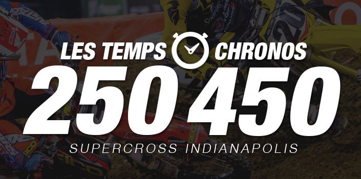 SX Indianapolis : les temps chronos