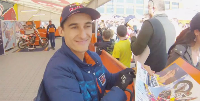 Avec Marvin Musquin au SX d'Indy