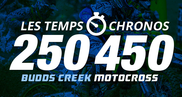 Budds Creek : les temps chronos