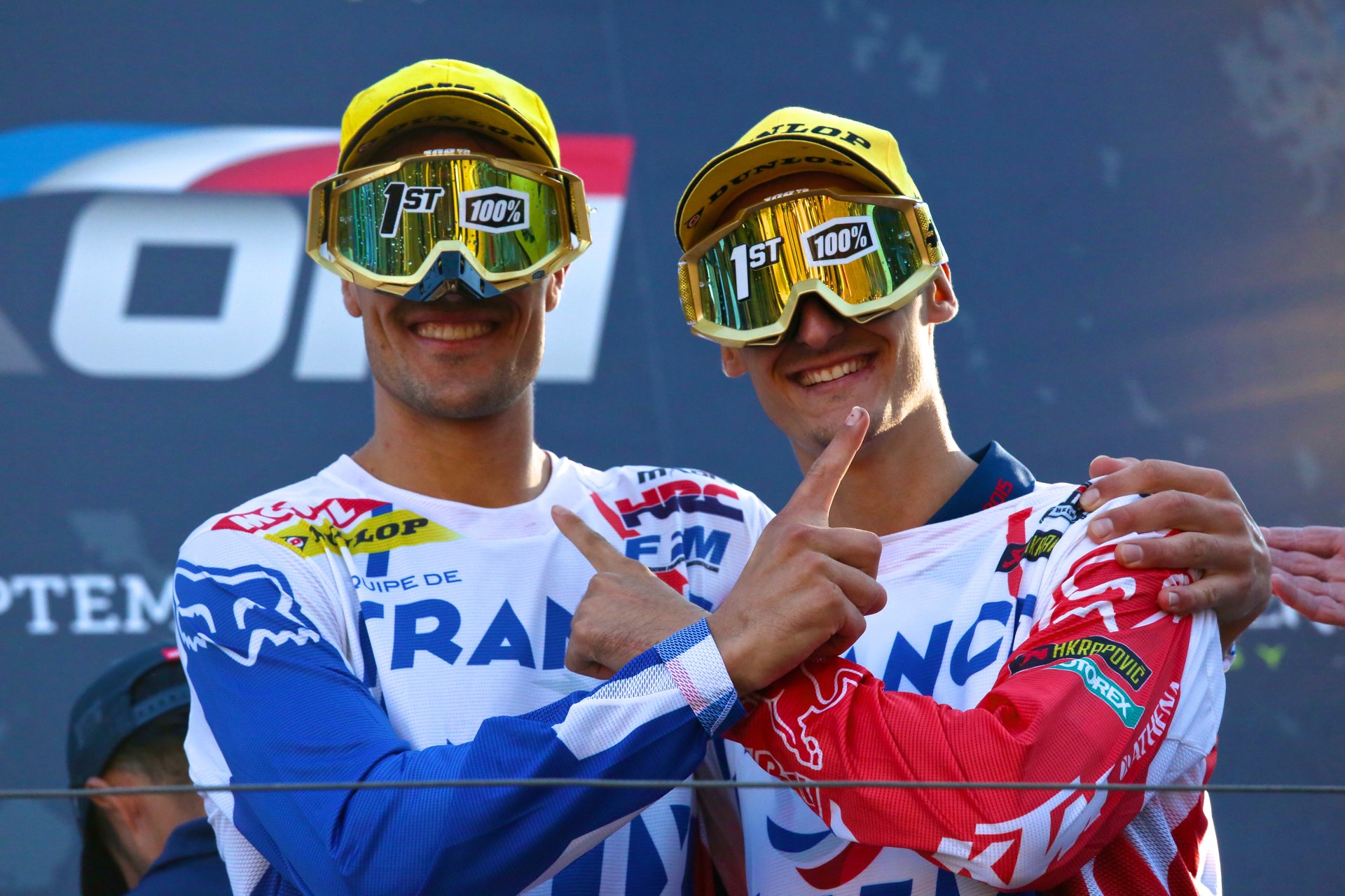 L'ambiance du podium des Nations