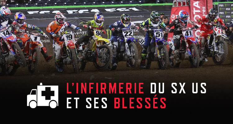 L'infirmerie du SX US et ses blessés