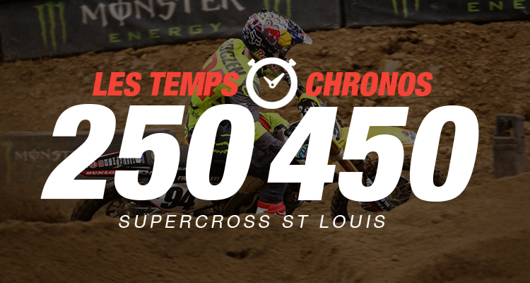 Les chronos du SX de St Louis