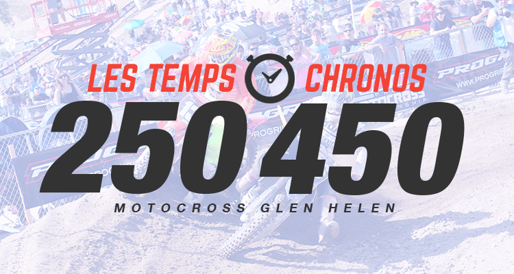 MX Glen Helen : les temps chronos