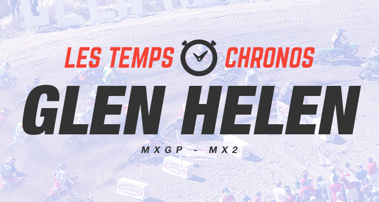 GP Glen Helen : les temps chronos