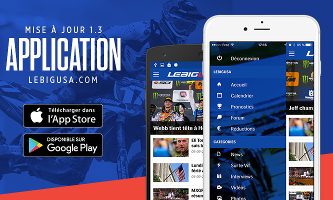 MAJ de l’app' LeBigUSA