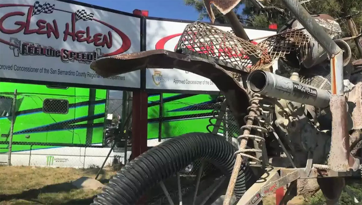 La visite des pits de Glen Helen