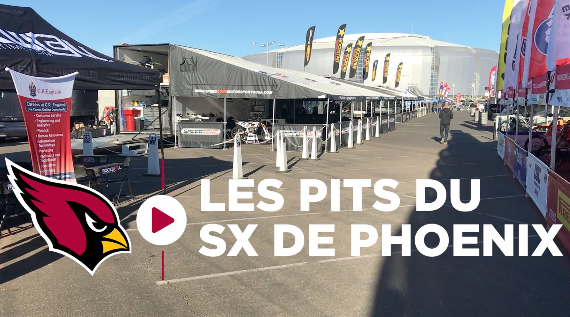 Visite des pits du SX de Phoenix