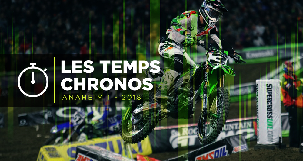 Les temps chronos d'Anaheim 1