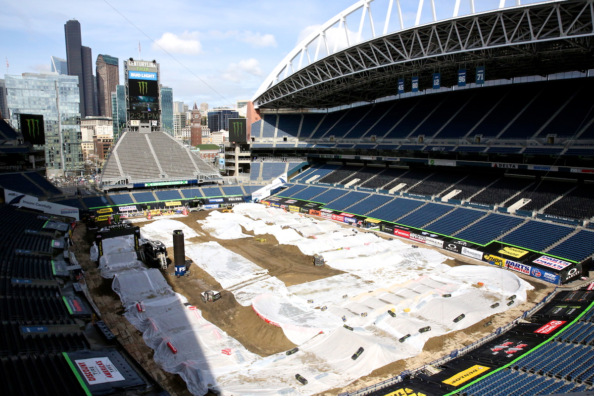 La piste du SX de Seattle (vendredi)