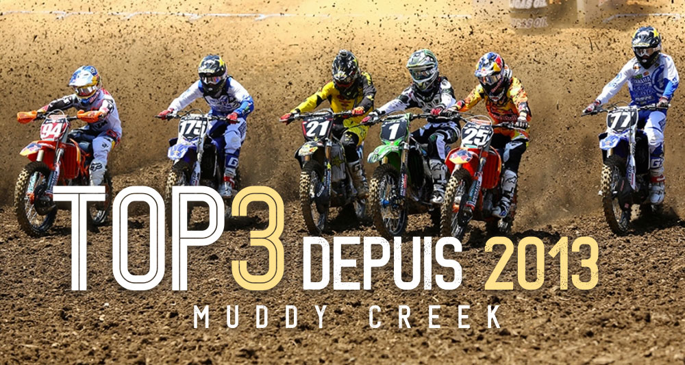 Muddy Creek : le podium depuis 2013