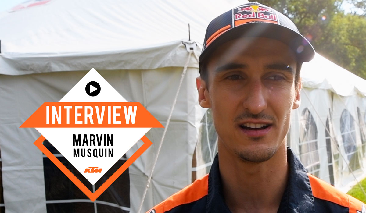 Marvin Musquin : « ce n'est pas fini »