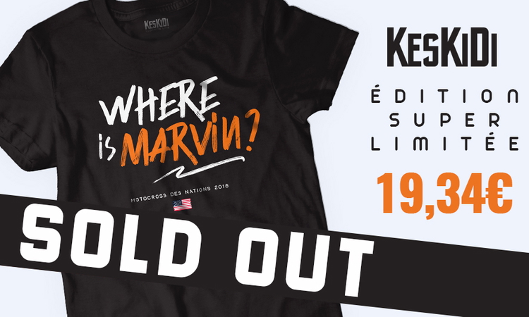T-shirt Nations 2018 : « Where is Marvin? »