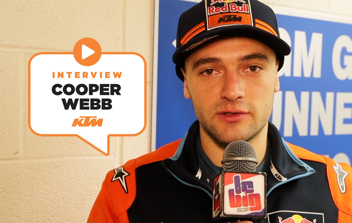 Cooper Webb : « j'ai perdu d'1 point »