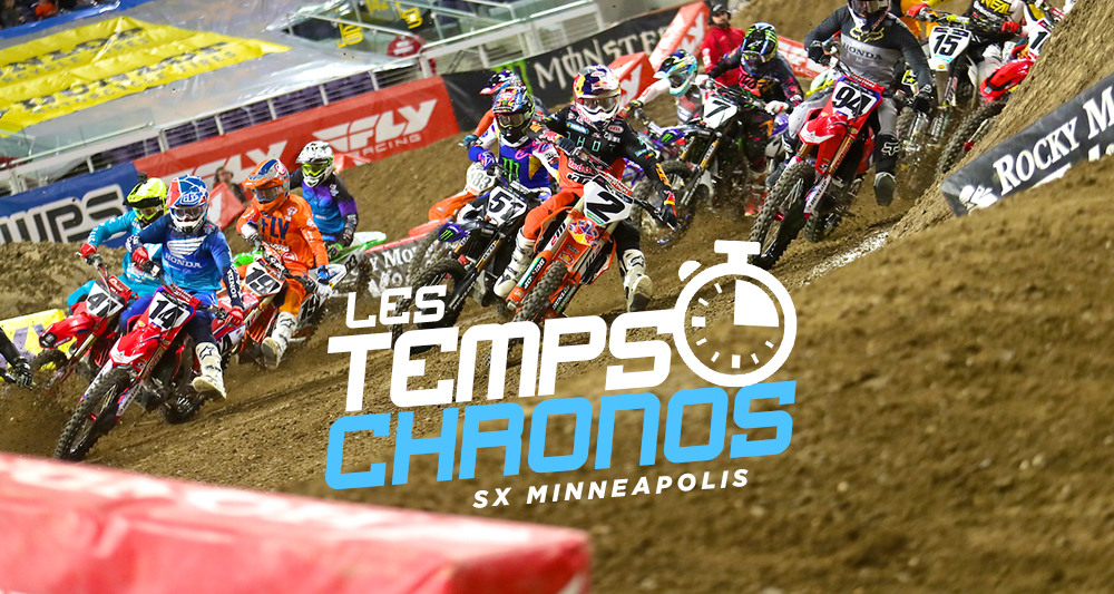 Les temps chronos du SX de Minneapolis