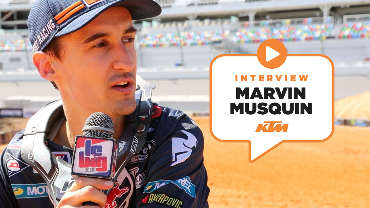 Marvin Musquin vendredi à Daytona...
