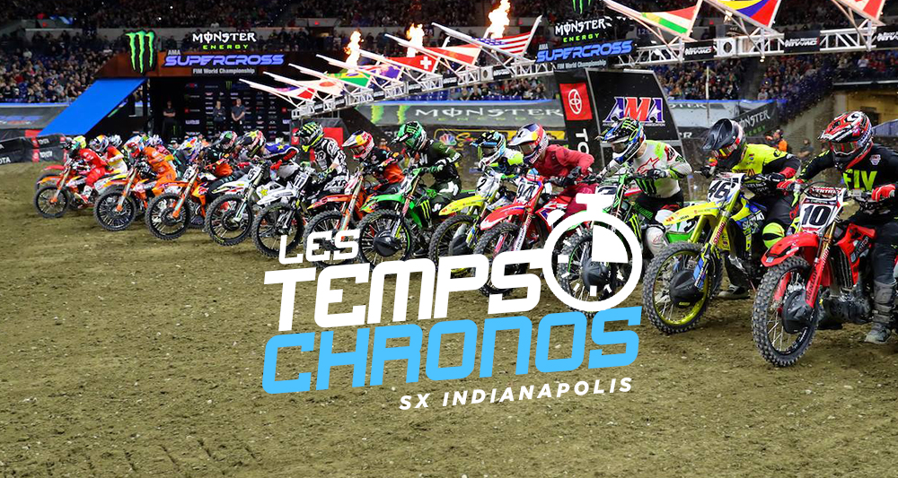 Les temps chronos du SX d’Indianapolis
