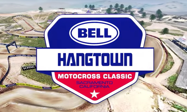 La piste virtuelle du MX d'Hangtown