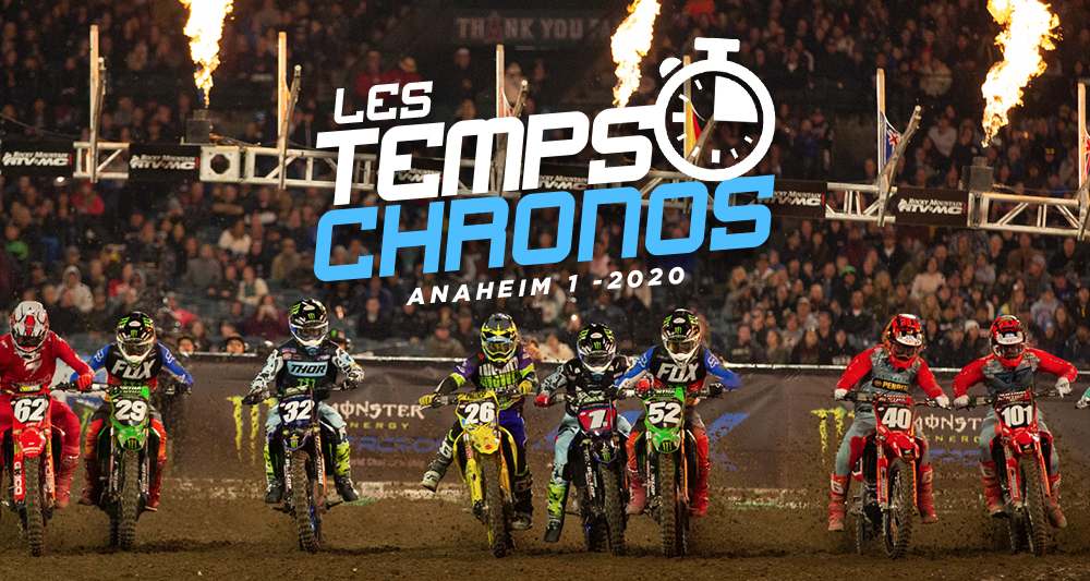 Les temps chronos du SX d’Anaheim 1