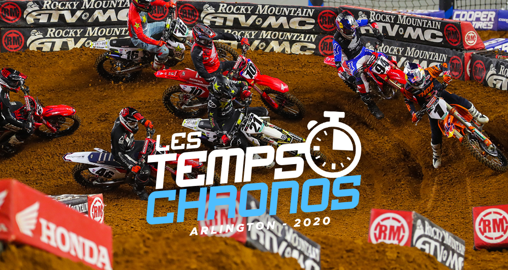 Les temps chronos du SX d'Arlington