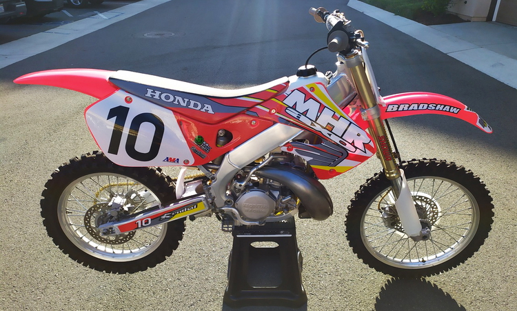 La Honda CR 250 de David Vuillemin