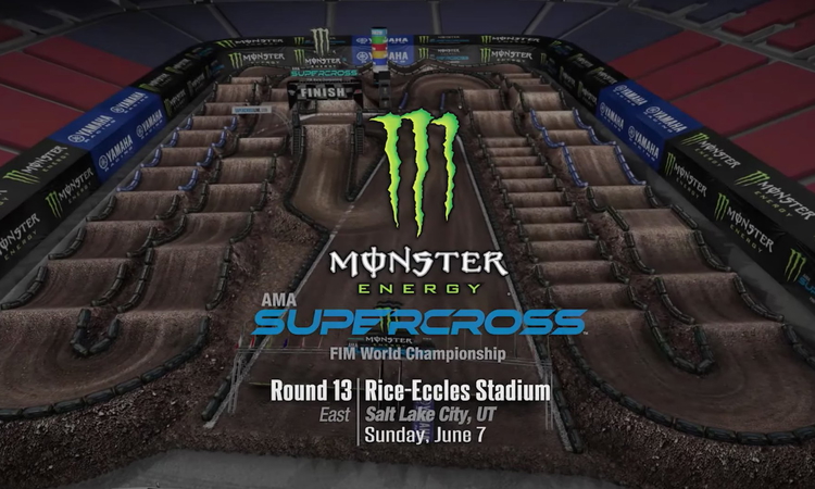 La piste virtuelle du SX Round 13