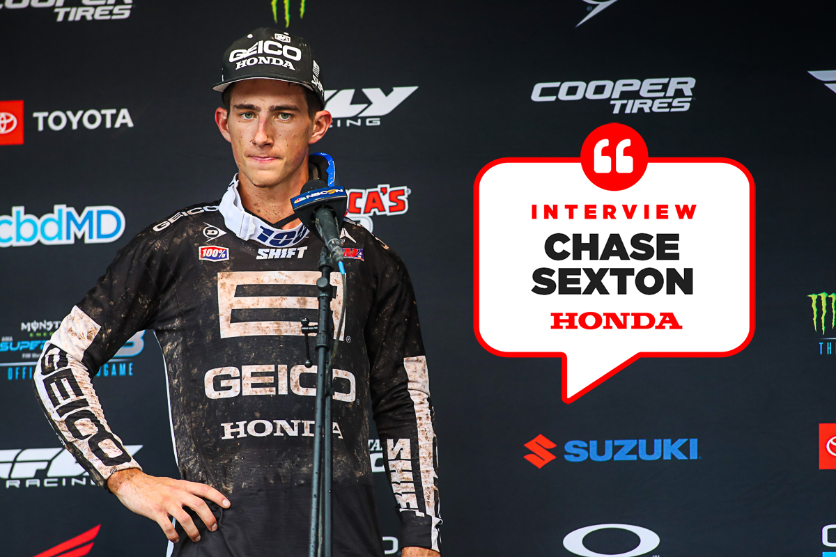 Chase Sexton : « j'ai eu de la chance »