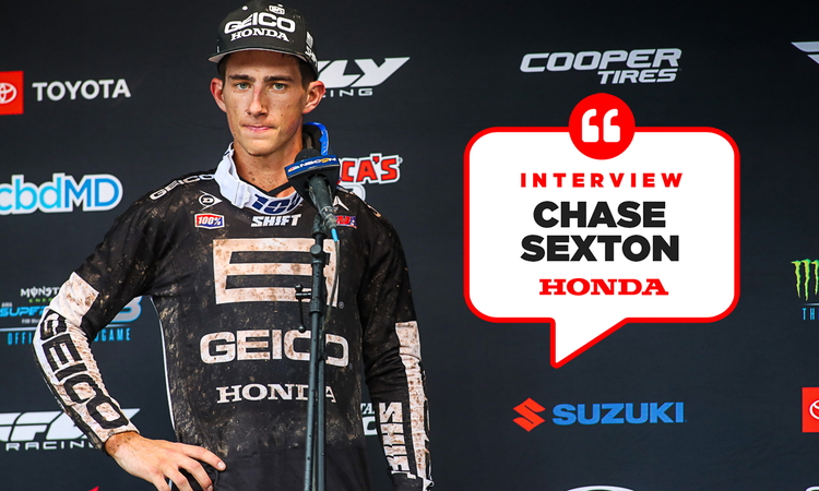 Chase Sexton : « j'ai eu de la chance »