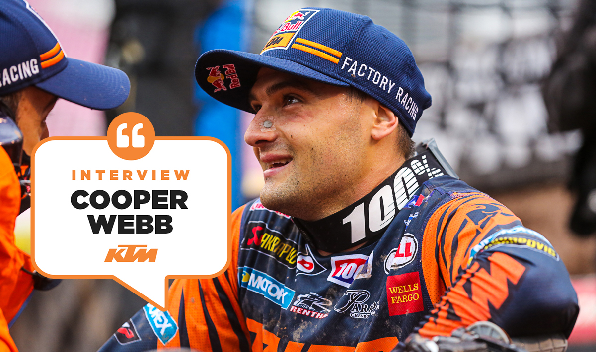 Cooper Webb : « une course incroyable »