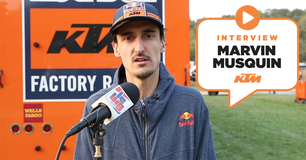 Marvin Musquin : « rien de cassé »