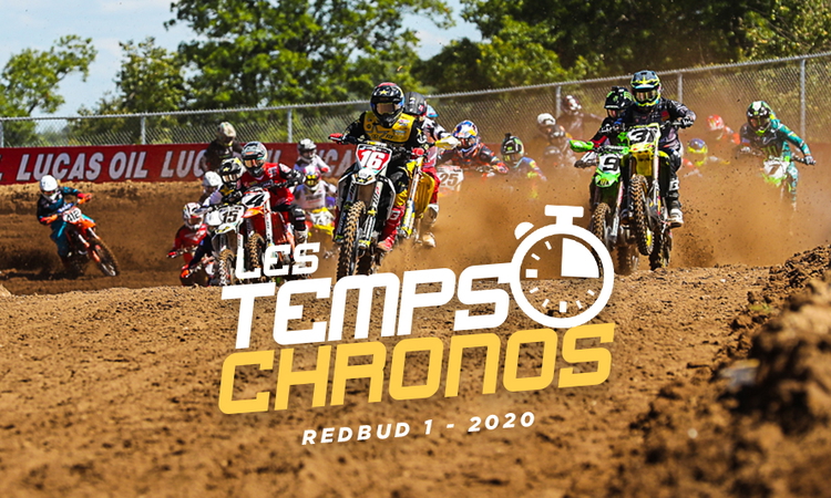 MX RedBud 1 : les temps chronos