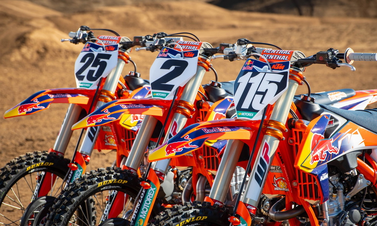 Les motos de l'équipe KTM 2021